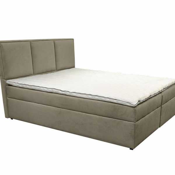 Green boxspring ágy 160